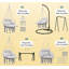Chaise suspendue, balancelle hamac