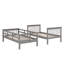 Lit superposé robuste sur lit simple avec rangement intégré et barrière de sécurité-2058212837