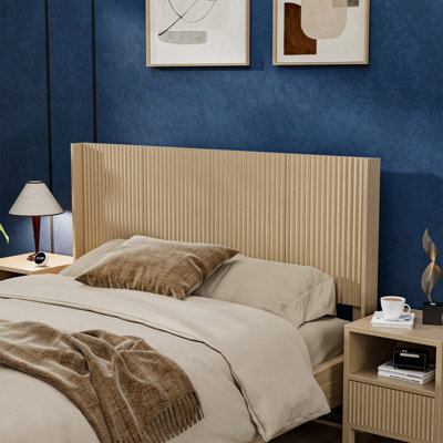 Ebern Designs Farmhouse Wood Headboard, Wall Mounted