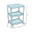 Mobile Storage Utility Cart with Bins and Casters