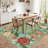 Floarl Machine Washable Rug with Rubber Backing for Living Room Modern Non-Slip Dining Room Rug Easy-Cleaning Floor Carpet for Bedroom Dorm Playroom-469763972