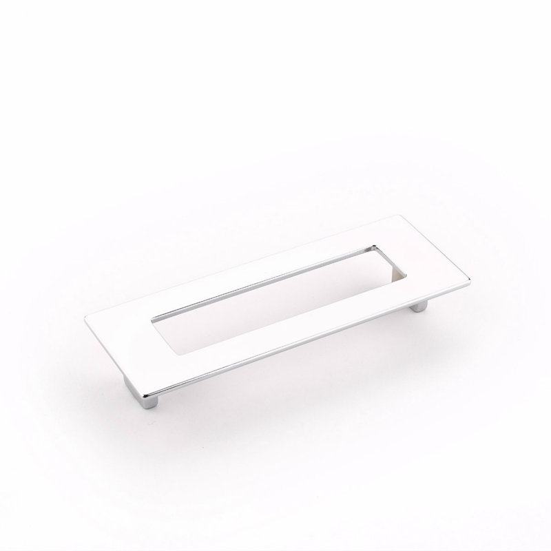 Poignée d'armoire Schaub Finestrino 3-3 / 4 "d'un centre à l'autre, Chrome poli, 5 1/16"