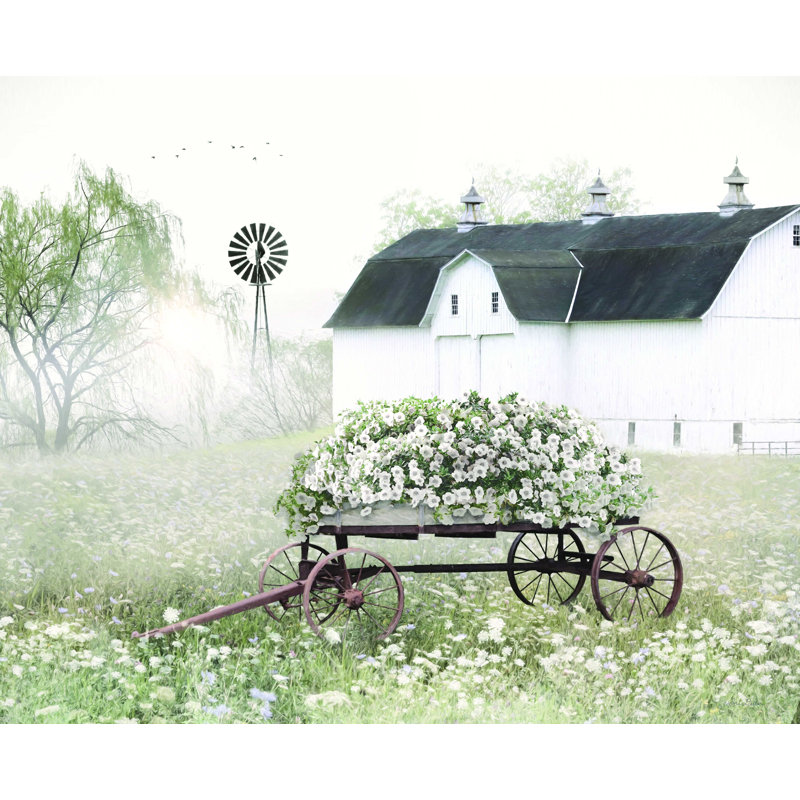 " Summer In White " by Lori Deiter, 30" H x 40" W