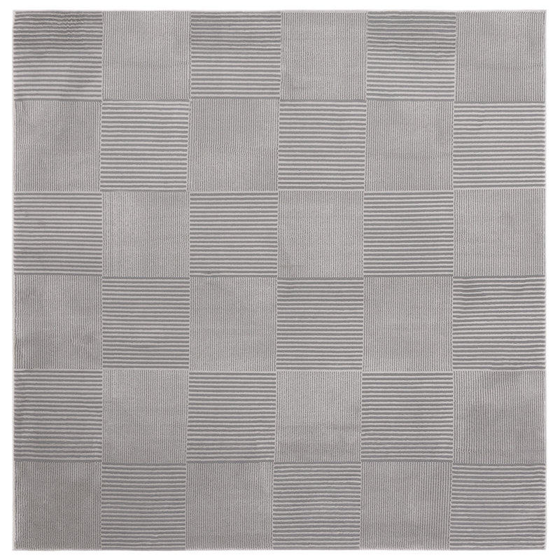 Tapis gris Lauren Ralph Lauren 1174, Carré 6 pi 7 po