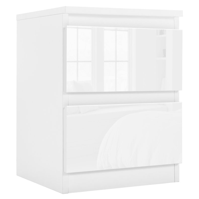 Buntine 330 cm W Chest of 2 Drawers, White
