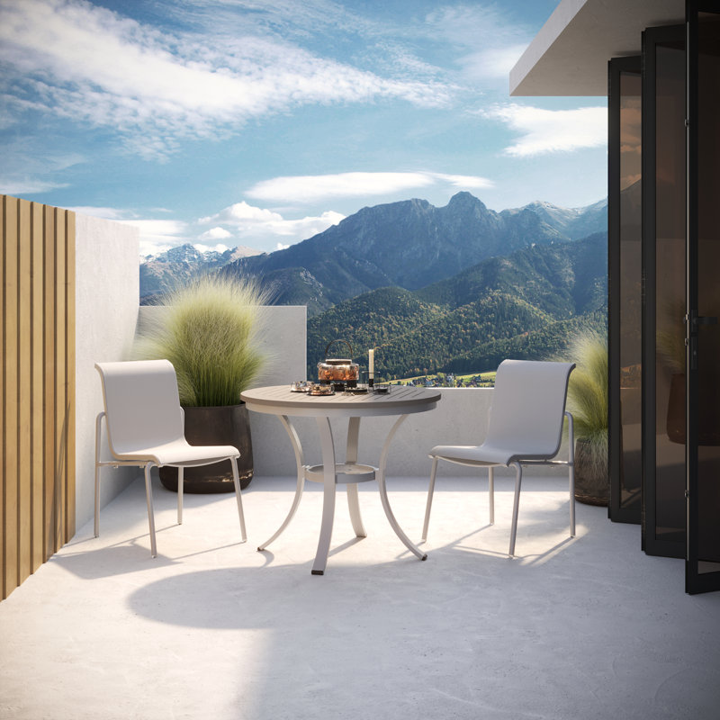Orso Sling Side Chair, Flint