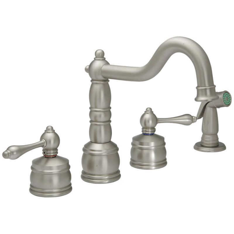 Banner Faucets Castille Kitchen Faucet with Side Spray, Brushed Nickel