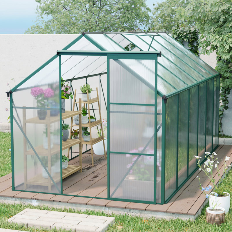 Serre en polycarbonate surélevée 6X12 pi