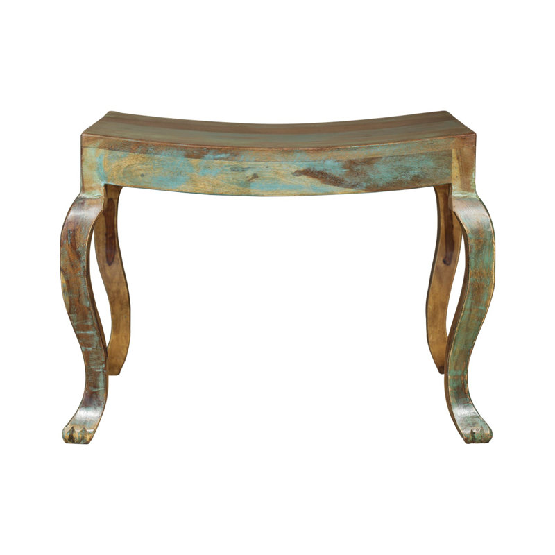 Vidju Solid Wood Accent Stool