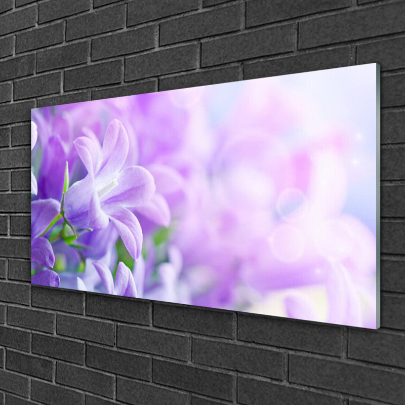 Flowers Floral - Unframed Photograph on Glass