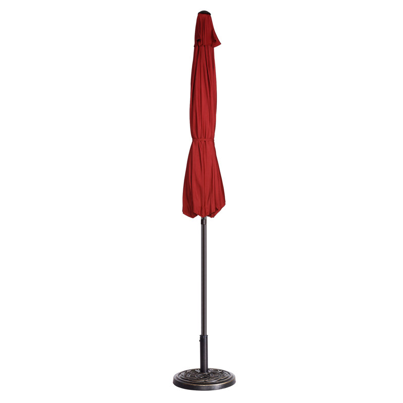 274.32cm Tilt Market Parasol, Red