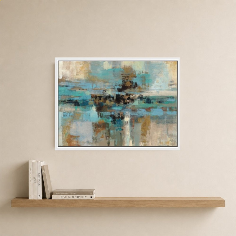 Morning Fjord par Silvia Vassileva - impression sur toile, 24" H x 34" W, White