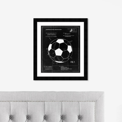 Soccer Ball 2012 - Reproduction d'art graphique sur papier encadré