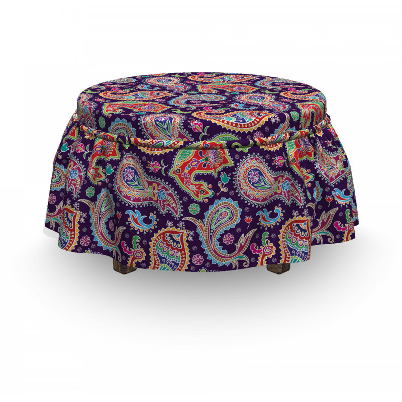 Box Cushion Ottoman Slipcover
