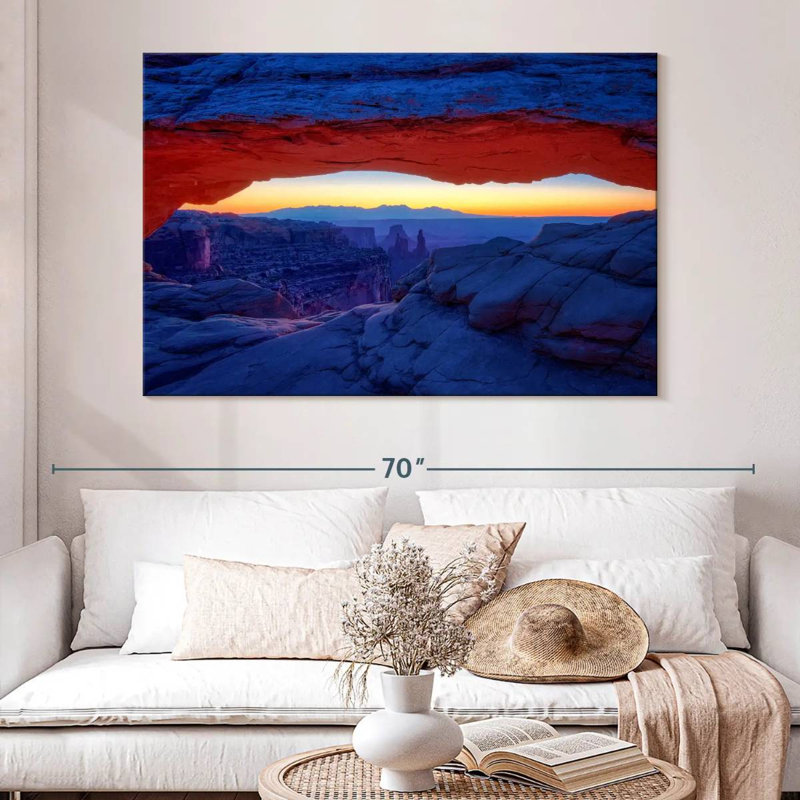 Alvord Sunset Under Mesa Arch, 34" H x 51" W