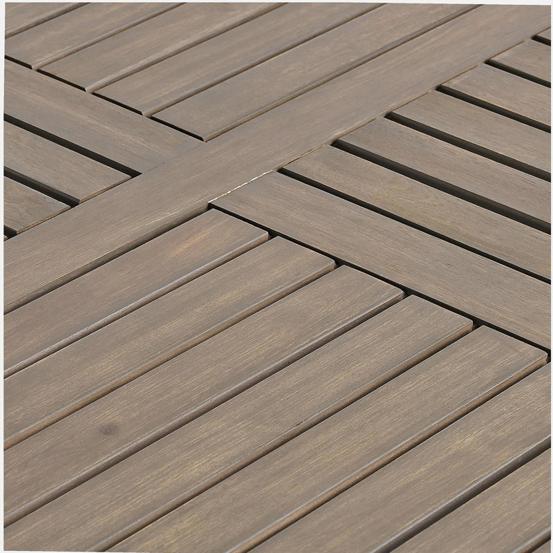 ECTANGULAR WOOD TABLE, Gray