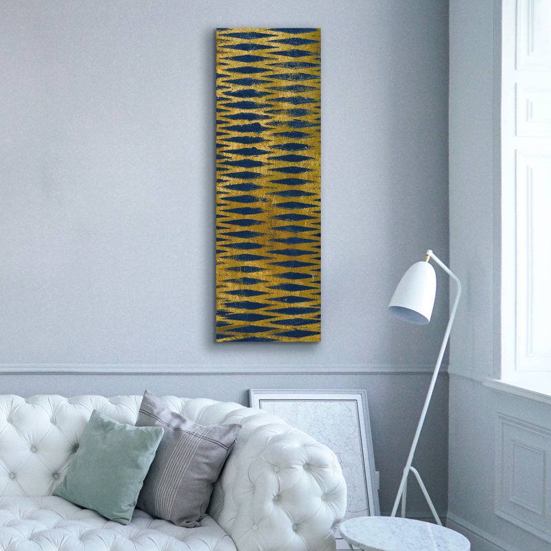  «Juxtapose 2 Panel 4» par Cheryl Warrick, art mural sur toile, 20 po x 60 po