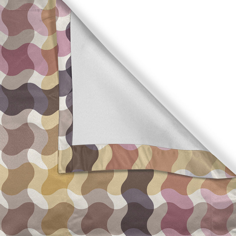 Miraflores Polyester Semi Sheer Curtain Pair