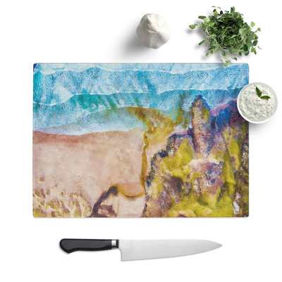 Sandwood Bay Beach in Lairg Scotland Chopping Board