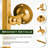Iron Right-Angled Rectangular Rotating Hardware Gold Wall Mirror With Elegant Scalloped Design-1979535112-1979535111