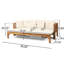 Lit de jour convertible pour l'extérieur - Bois et literie hydrofuge Long Beach Water - Coussin