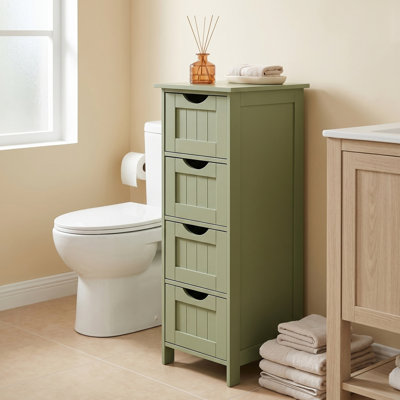 Holtby 12" W x 32.5" H x 12" D Freestanding Storage Cabinet