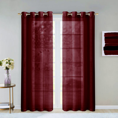 Sirmans Semi Sheer Curtain Pair