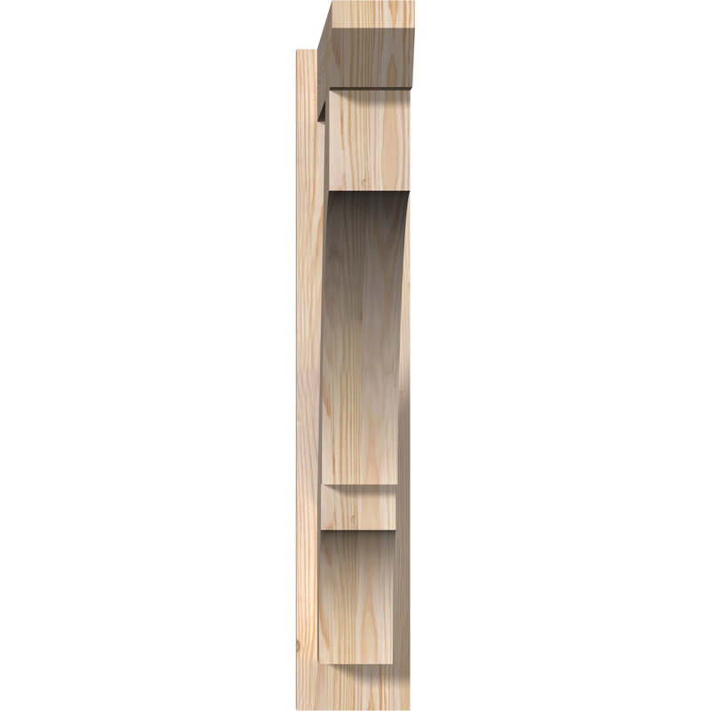 Persienne balboa à lattes en bois rustique, P 28 po x H 32 po, Cèdre rouge occidental l 7 1/2 po (lisse)