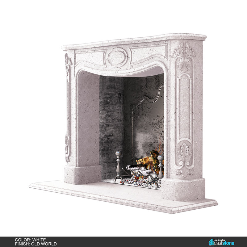 Florence Fireplace Surround, White Old World