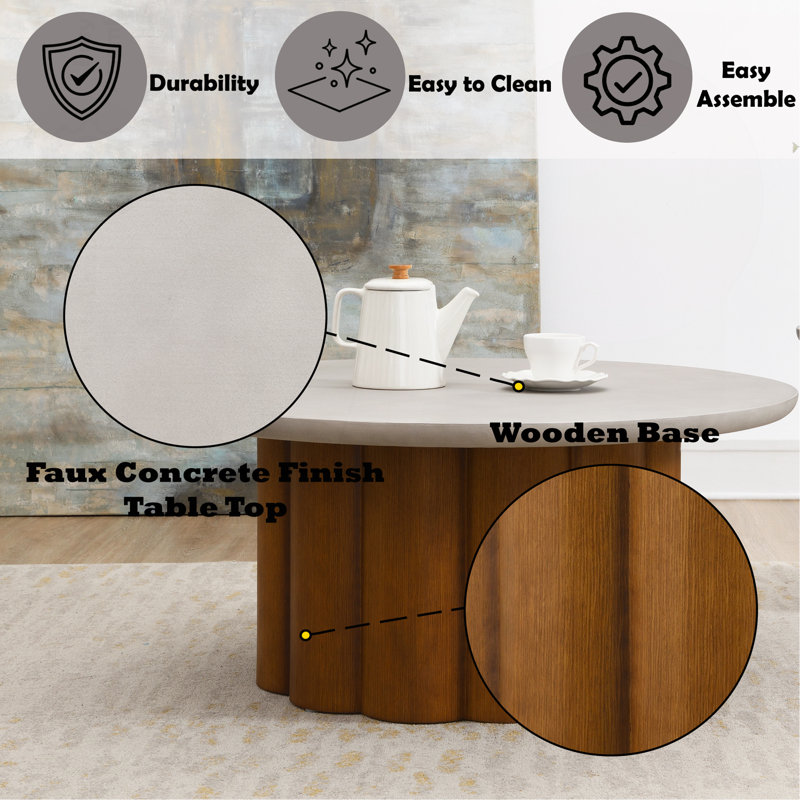 Table basse ronde