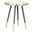 Particle Side Table Black & Gold