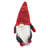 Fabric Gnome Table Sitter Set of 12 3.3" x 2.8" x 6.7"H Red/Gray/White