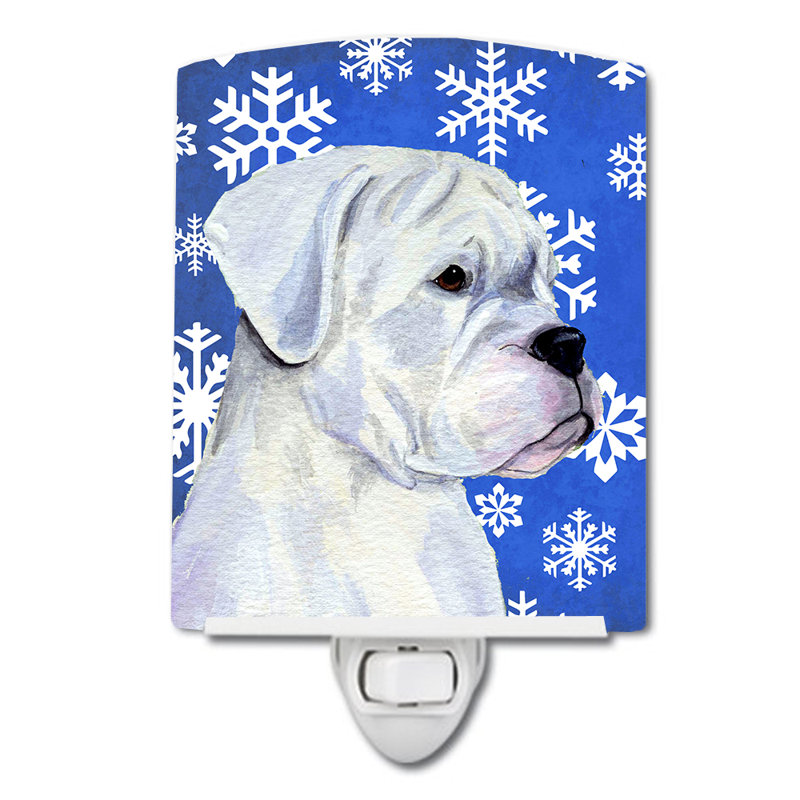 Éclairage pour nuit en céramique boxer winter