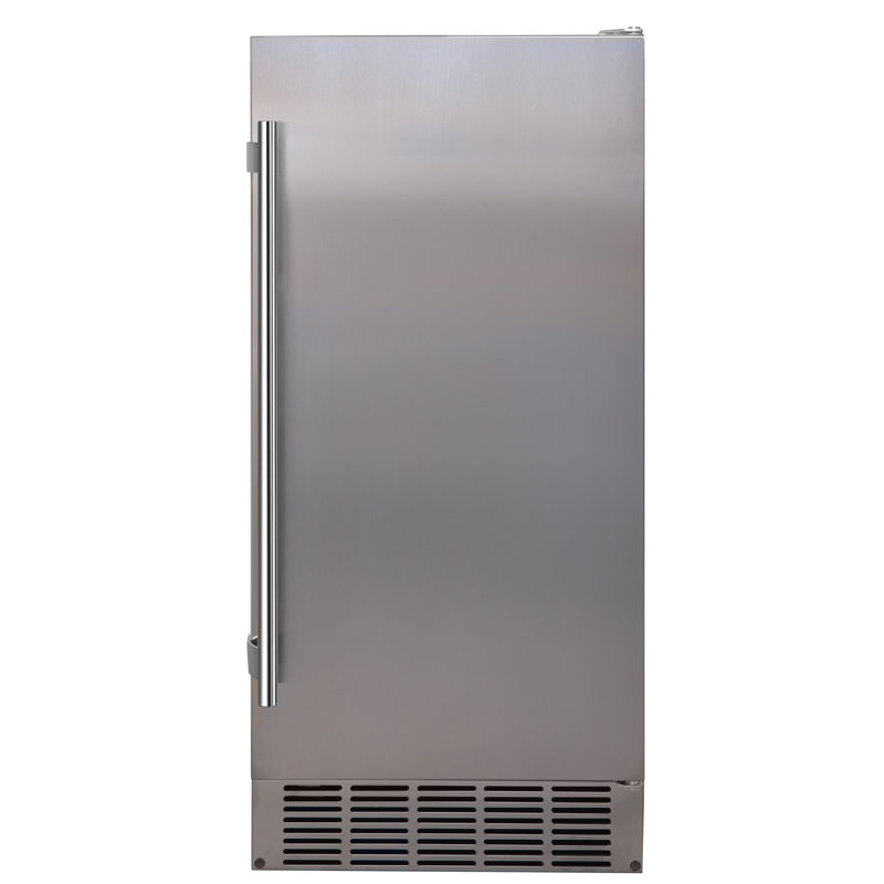 Machine à glaçons intégrée 15 "25 lb., Acier inoxydable