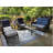 Garland Oriental Polypropylene Blue Indoor/Outdoor Area Rug - Reversible, UV Resistant-1183666314