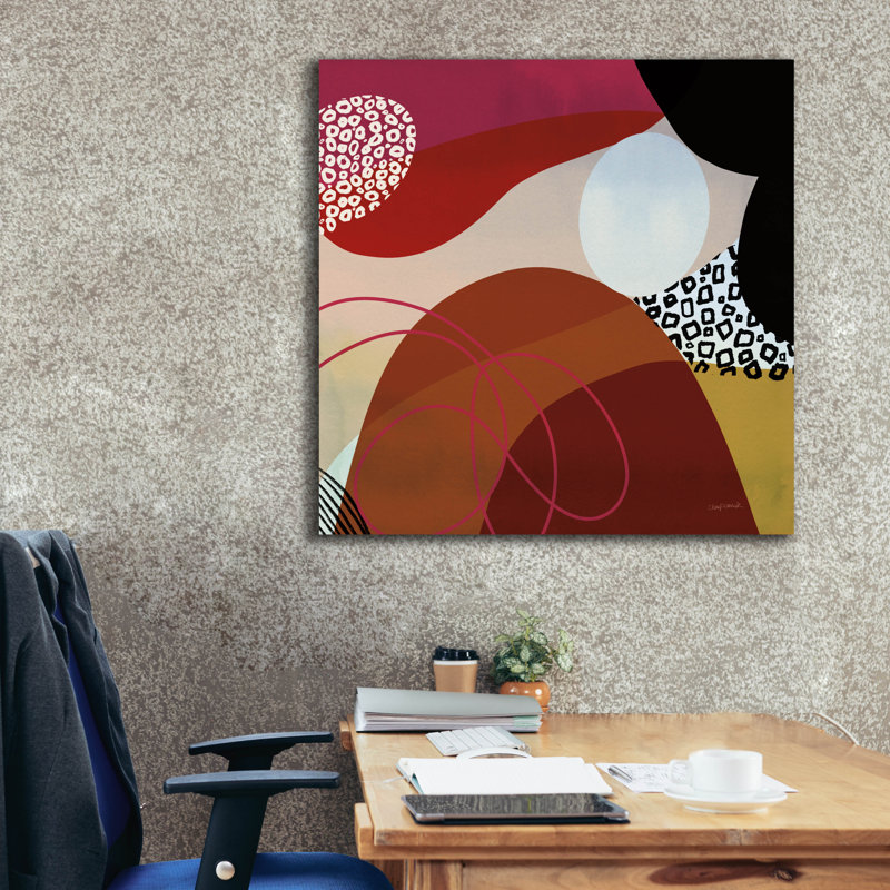  «Variété 8» par Cheryl Warrick, art mural sur toile, 37 po x 37 po