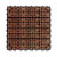 Slat Reddish Brown Wood Interlocking Deck Tile (Set of 10 Tiles)