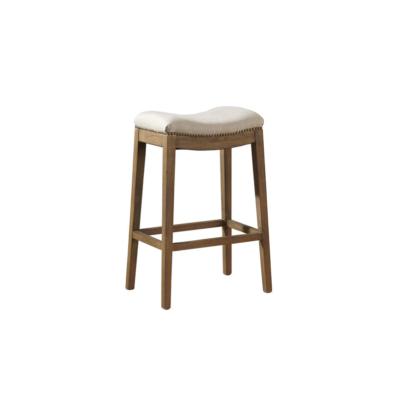 Wyton Upholstered Counter Stool with Solid Wood Frame