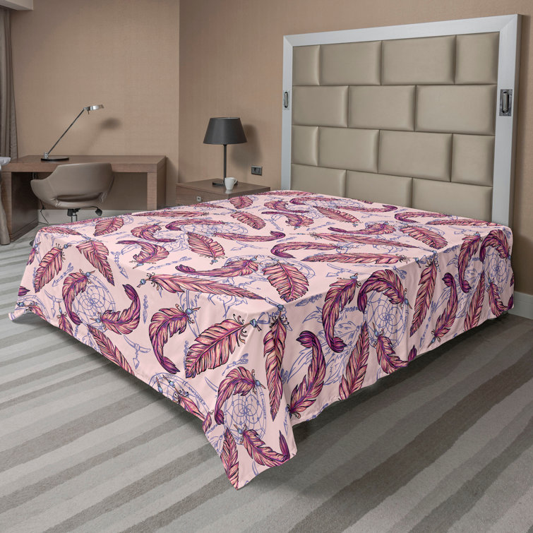 Ambesonne, drap plat floral pivoines, art botanique printanier