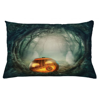 Housse de coussin lombaire intérieur/extérieur halloween