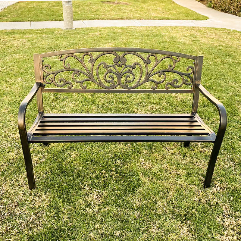 Banc de jardin en métal Nazarria