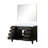Single Bath Vanity with Mirror,Carrara Marble Top