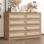 Commode double 8 tiroirs pour chambre à coucher, commode en rotin-1439029390