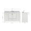 Meuble-lavabo simple avec plateau Abita 61-93359286