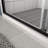 Bypass Shower Door, Sliding Door, With 1/4" Tempered Glass And Matted Black Finish 50-54"X70"-119845638