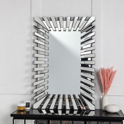 Freelon Sunburst Decorative Rectangle Wall Mirror
