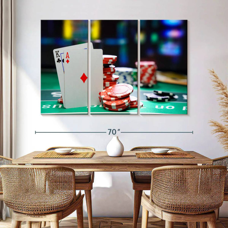 Senne Casino Game Table, 42" H x 65" W