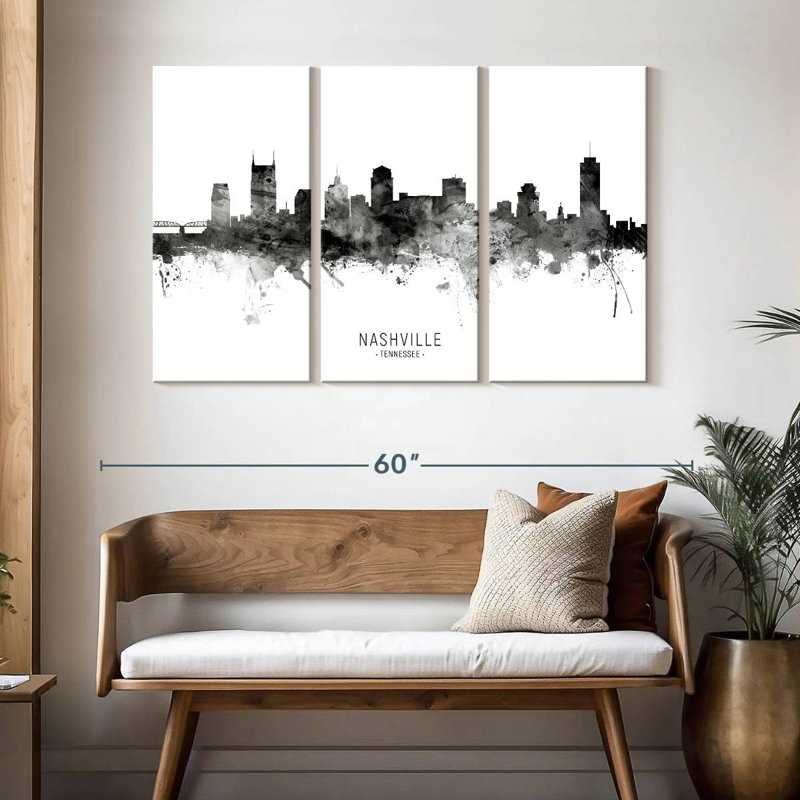 Silhouette de Sirci, Nashville, Tennessee II, H 32 po x l 50 po
