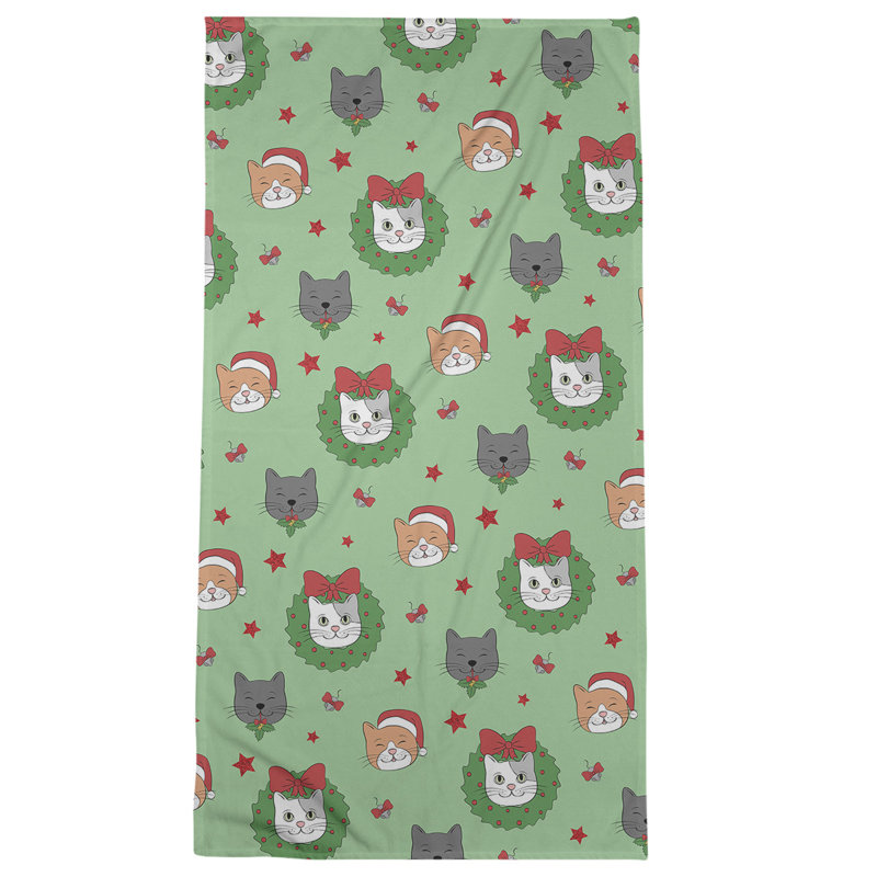 Beach Towel, Medium Green, Microfiber