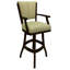 Tabouret pivotant en bois Callisnagh No Extra - rouge - miel-1465985655-1465985610